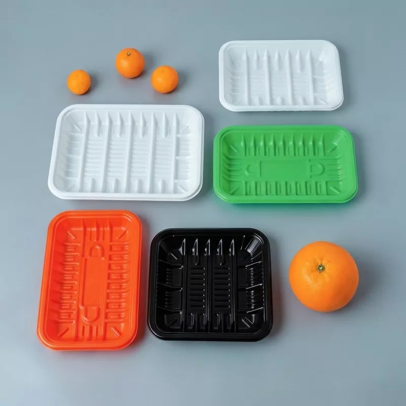 Farbiges Thermoplast-Tablett